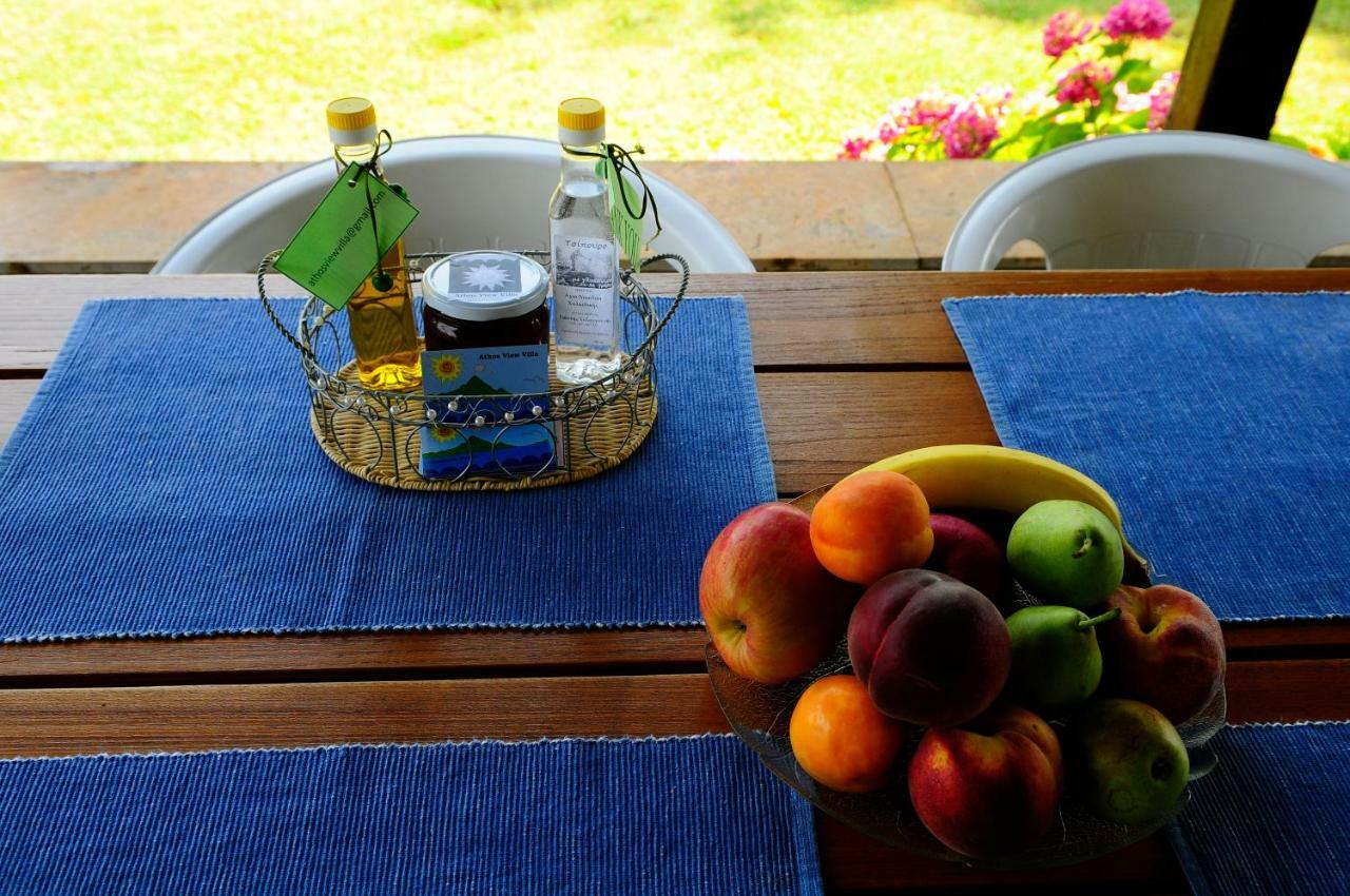Athos View Villa By The Sea Ormos Panagias Exterior foto